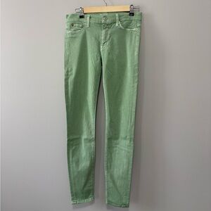Hudson Nico Midrise  Super Skinny Dark Mint Green Jeans
